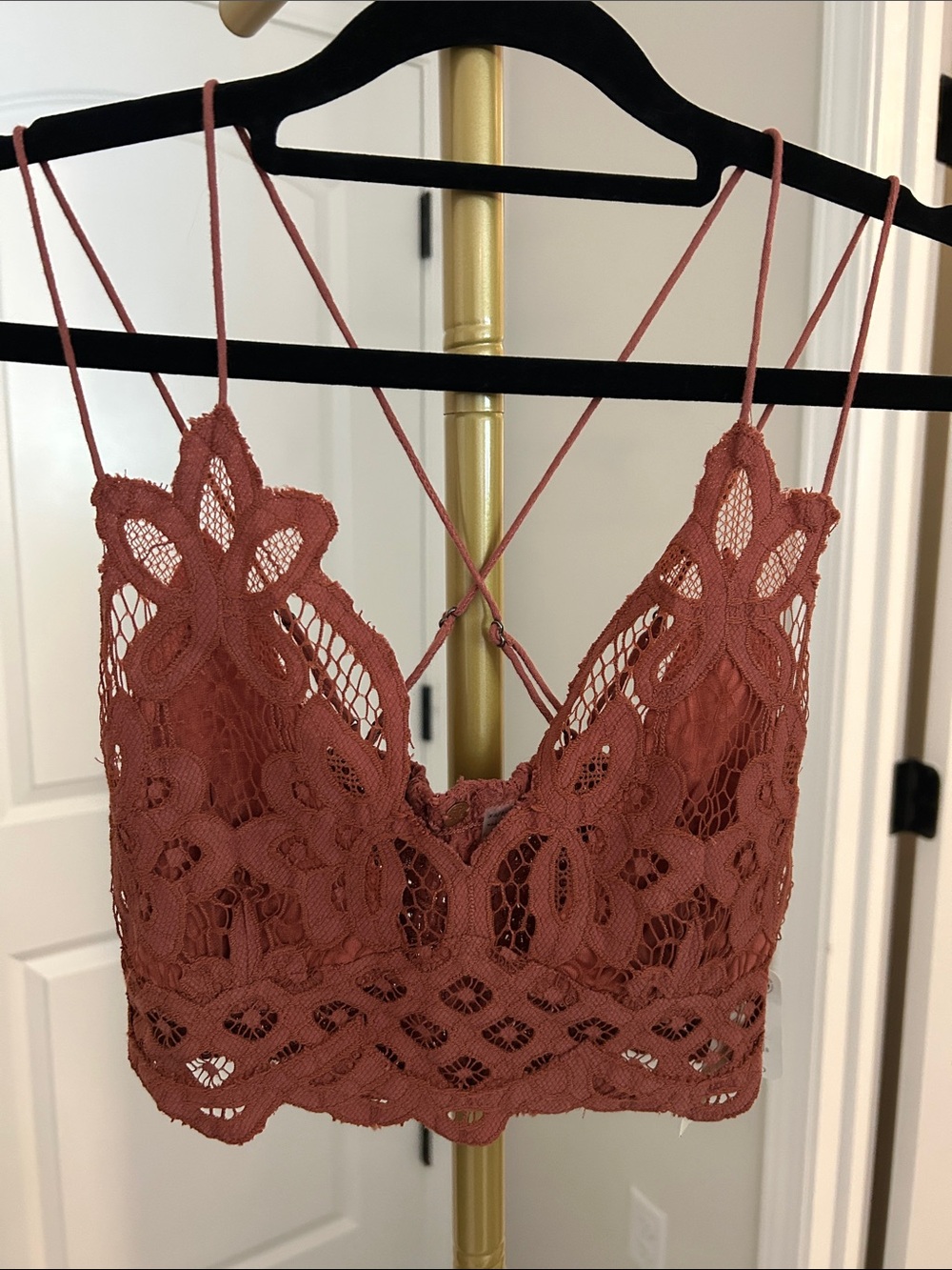 FP One Lace Bralette in Rust